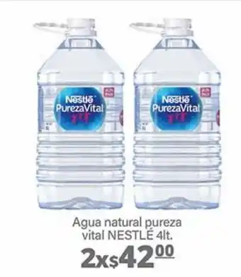 La Comer Agua natural pureza vital nestlé 4lt x2 oferta