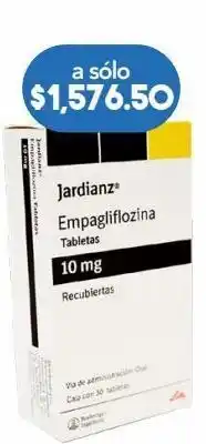 Jardianz 30 tableta caja empagliflozina 10 mg