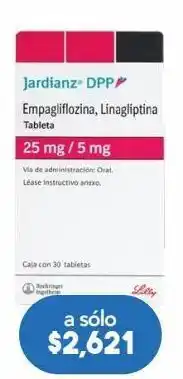 Farmacia San Pablo Jardianz 30 tableta caja empagliflozina 25 mg linagliptina 5 mg oferta