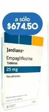 Farmacia San Pablo Jardianz 10 tabletas caja empagliflozina 25 mg oferta