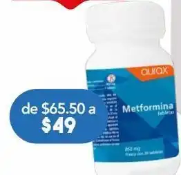Metformina 850.0 mg aurax 30
