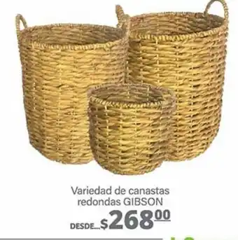 Canastas redondas gibson