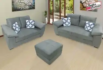 Sala london burbak gris con taburete