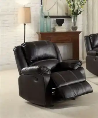 Sillón con reclinable y mecedora zuriel negro