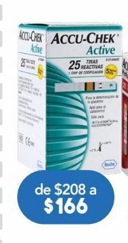 Farmacia San Pablo Accu-chek active 25 tiras reactivas 25 piezas caja oferta