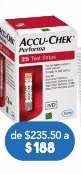Farmacia San Pablo Accu-chek tiras performa 25 piezas caja oferta
