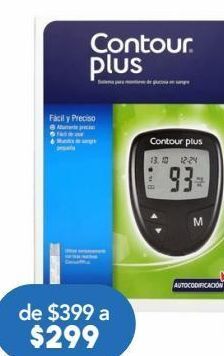Farmacia San Pablo Contour plus glucometro c/1pz oferta