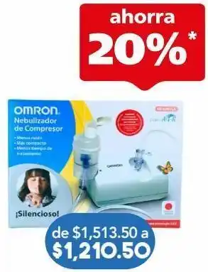 Omron nebulizador c/com ne-c801la c/1pza