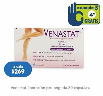 Farmacia San Pablo Venastat liberacion prolongada c/30cap oferta