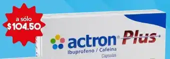 Actron plus cap 400/100mg caj c/10