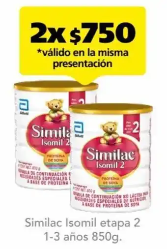 Similac Isomil etapa 2 1-3 años 850g.