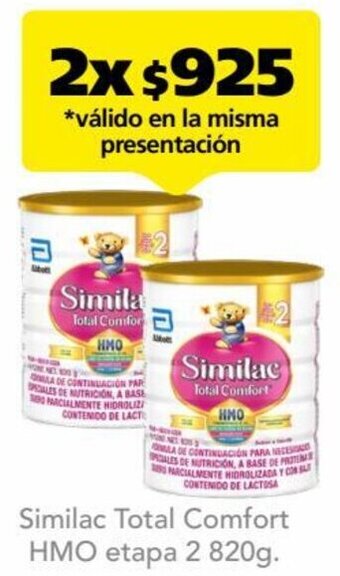 Farmacia San Pablo Similac Total Comfort HMO etapa 2 820g. oferta