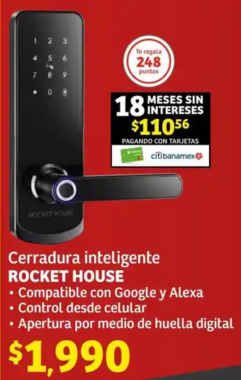 Cerradura inteligente ROCKET HOUSE