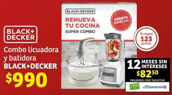 Soriana Híper BLACK+ DECKER Combo Licuadora y batidora BLACK+DECKER oferta