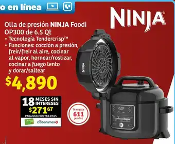 Soriana Híper Olla de presión NINJA Foodi OP300 de 6.5 Qt oferta