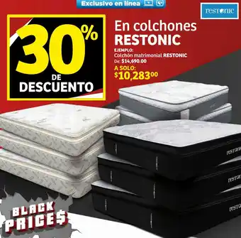Soriana Híper En colchones RESTONIC oferta