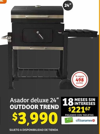 Soriana Híper Asador deluxe 24" OUTDOOR TREND oferta