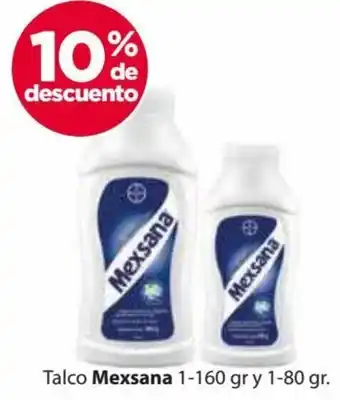 Talco Mexsana 1-160 gr y 1-80 gr.
