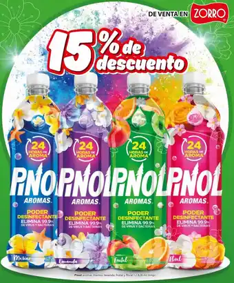 Zorro Pinol aromas marino, lavanda, frutal y floral 12-828 ml (limp). oferta