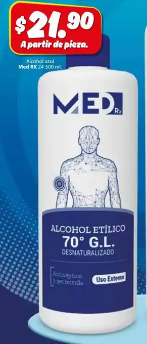 Zorro Alcohol azul Med RX 24-500 ml. oferta