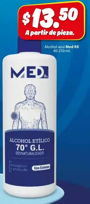 Zorro Alcohol azul Med RX 40-250 ml. oferta