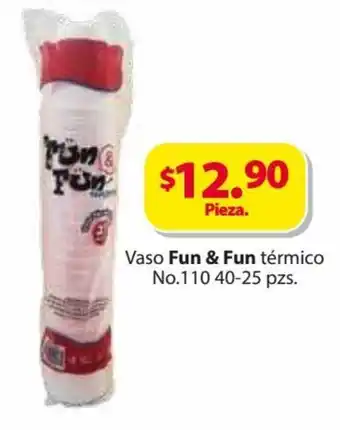 Zorro Vaso Fun & Fun térmico No.110 40-25 pzs. oferta