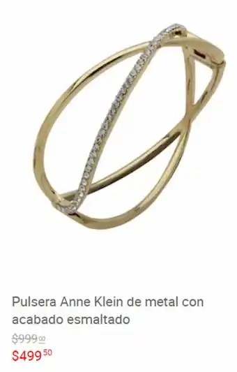 Pulsera Anne Klein de metal con acabado esmaltado