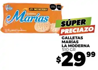 Merco GALLETAS MARÍAS LA MODERNA 510 GR oferta