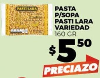 Merco PASTA P/SOPA PASTI LARA VARIEDAD 160 GR oferta