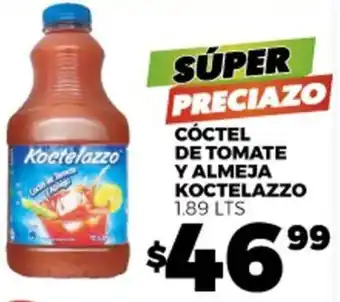 CÓCTEL DE TOMATE Y ALMEJA KOCTELAZZO 1.89 LTS