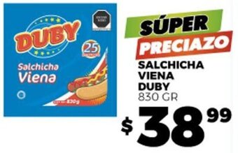 Merco SALCHICHA VIENA DUBY 830 GR oferta