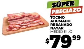 Merco TOCINO AHUMADO REBANADO NAYAR MEDIO KILO oferta