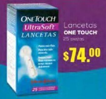 Farmacias Similares LANCETAS ONE TOUCH 25 piezas oferta