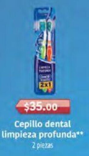 Farmacias Similares Cepillo dental limpieza profunda** 2 piezas oferta