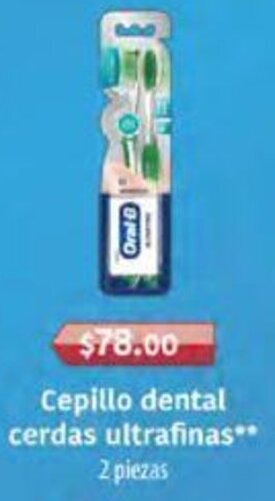 Farmacias Similares Cepillo dental cerdas ultrafinas** 2 piezas oferta
