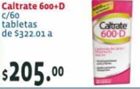 Farmacias San Isidro y San Borja Caltrate 600+D c/60 tabletas oferta