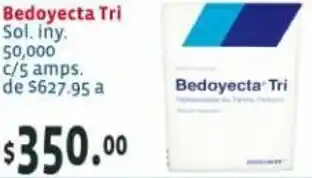Farmacias San Isidro y San Borja Bedoyecta Tri Sol. iny. 50,000 c/5 amps. oferta