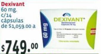 Dexivant 60 mg. C/14 cápsulas