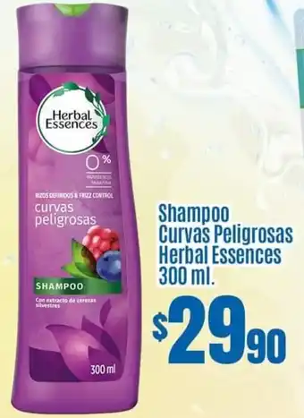 Calimax Shampoo Curvas Peligrosas Herbal Essences 300 ml. oferta