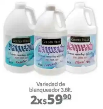 Variedad de blanqueador 3.8lt.