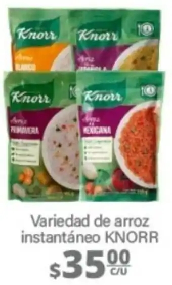 La Comer Variedad de arroz instantáneo KNORR oferta
