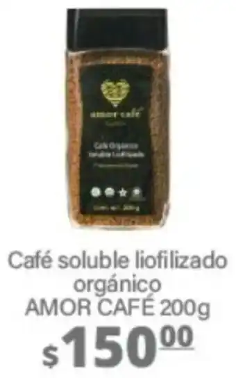La Comer Café soluble liofilizado orgánico AMOR CAFÉ 200g oferta