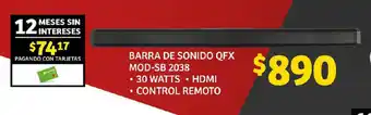BARRA DE SONIDO QFX MOD-SB 2038