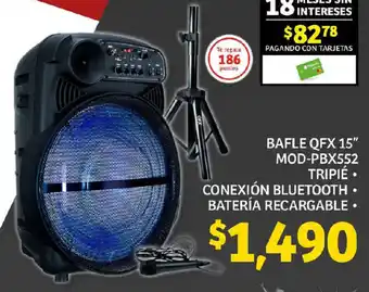 BAFLE QFX 15" MOD-PBX552 TRIPIÉ •
