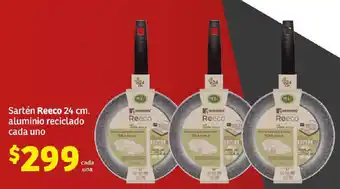 Soriana Express Sartén Reeco 24 cm. aluminio reciclado cada uno oferta