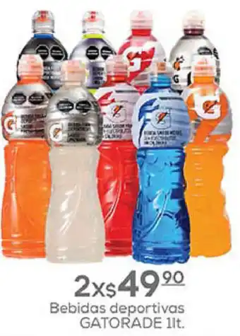 Bebidas deportivas GATORADE 1lt.