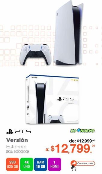 RadioShack Consola playstation 5 825 gb ssd blanco oferta