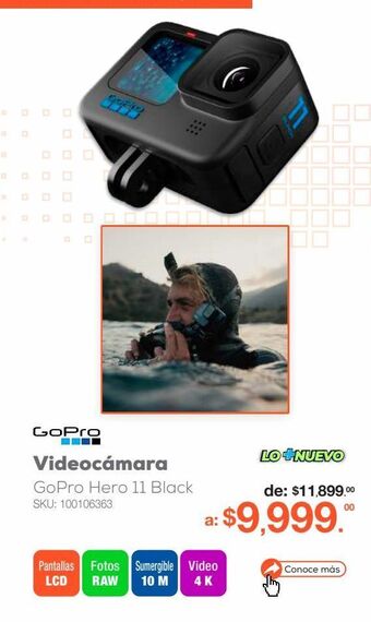 RadioShack Videocámara gopro hero 11 black / negro oferta