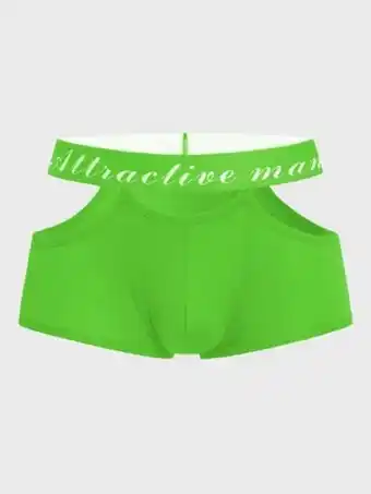 SHEIN Hombres calzoncillos boxer en contraste con cinta con letra oferta