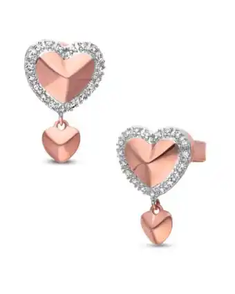 Joyerías Bizzarro Broqueles de oro rosa 14k con 8pts de diamante (vs1-vs2) (g-h) oferta
